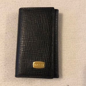 Bally vintage key holder in genuine black leather